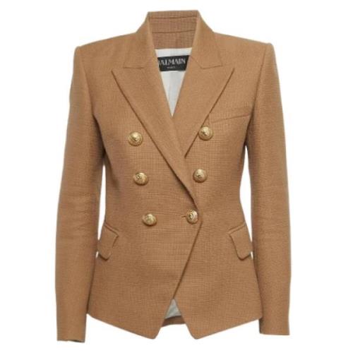 Pre-owned Beige bomull Balmain Blazer