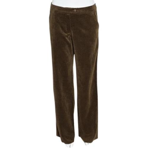 Pre-owned Brun Corduroy Armani bukser