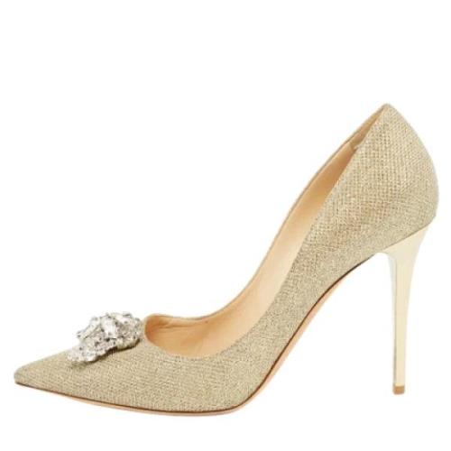 Pre-owned Gullstoff Jimmy Choo haeler