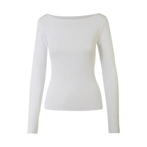 Rib Boatneck Sweater - Ecru