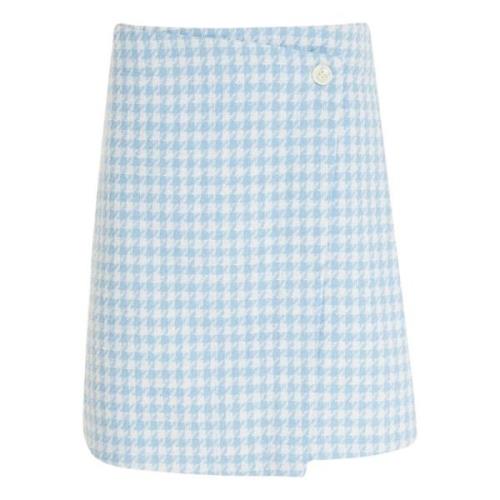 Line Of Oslo Blue Belle Check Skirt