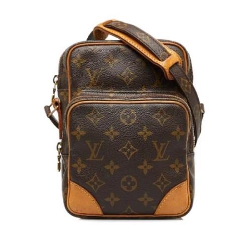 Pre-owned Brunt lerret Louis Vuitton Amazone