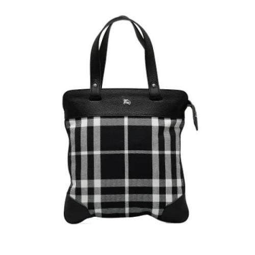 Pre-owned Svart lerret Burberry Tote