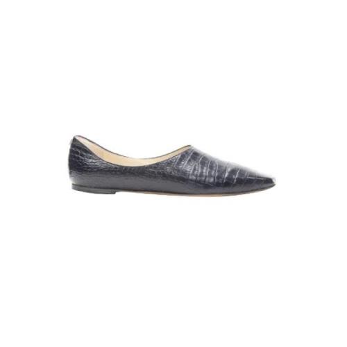 Pre-owned Marineskinn Jimmy Choo Flats