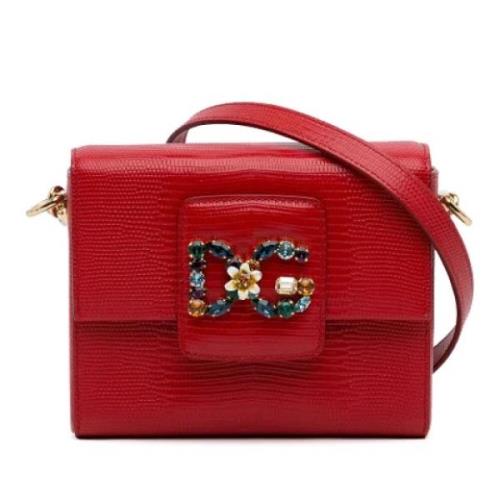 Pre-owned Rodt skinn Dolce & Gabbana Crossbody Bag