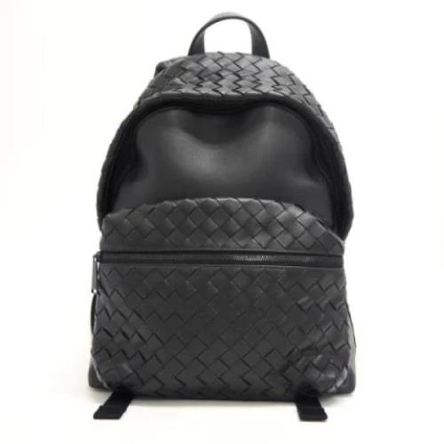 Pre-owned Svart skinn Bottega Veneta ryggsekk