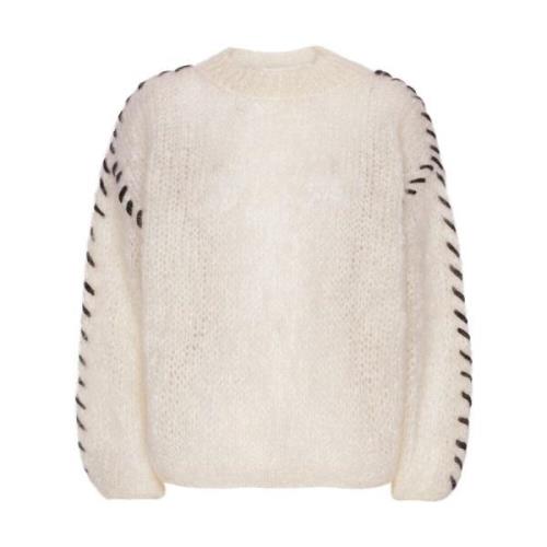 Catia Mohair Stitch Pullover - White