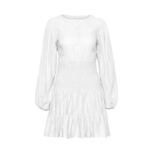 Martine Linen Dress - White