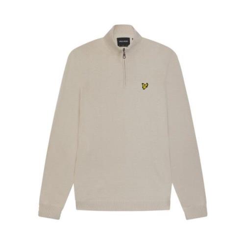 Beige Lyle & Scott Quarter Zip Jumper