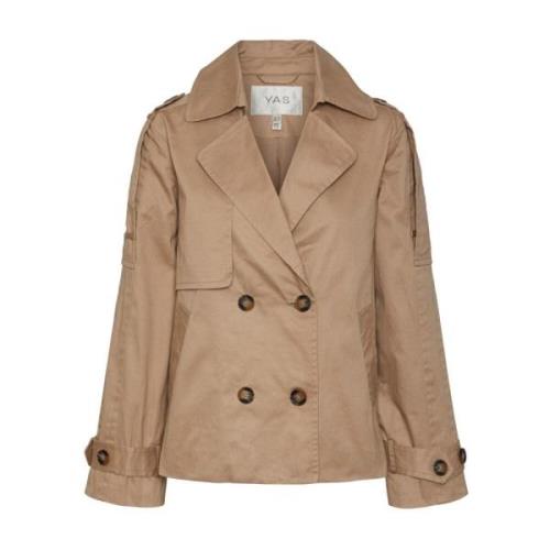 Yasmagda Ls Short Trenchcoat - Savannah Tan