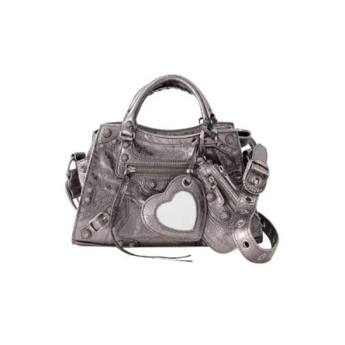 Metallisk skinn Balenciaga veske