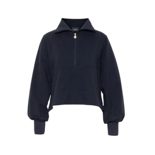 Navy Halfzip Sweater