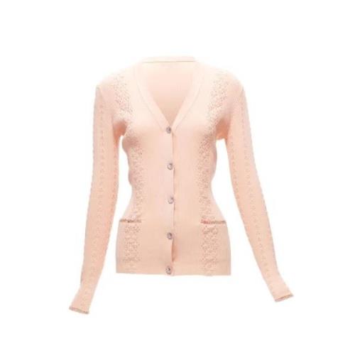 Pre-owned Rosa bomull Chanel Cardigan