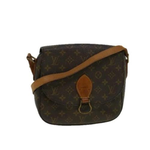 Pre-owned Brunt lerret Louis Vuitton Saint Cloud