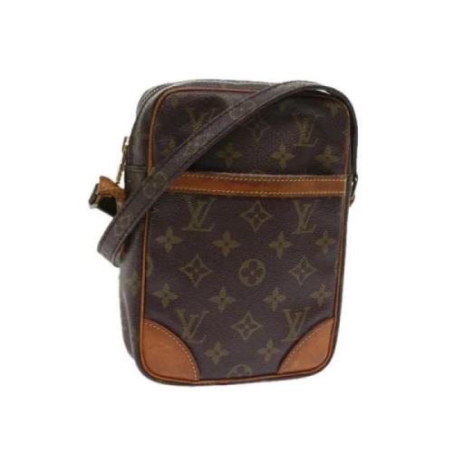 Pre-owned Brunt lerret Louis Vuitton Donau