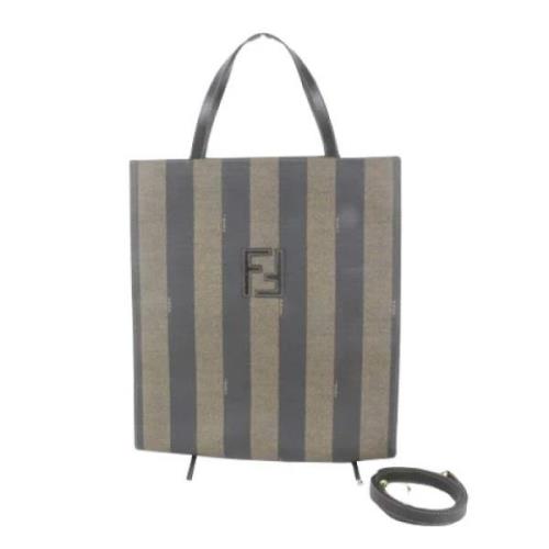 Pre-owned Brunt lerret Fendi Tote