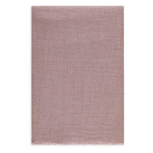 Rosa Cashmere og Silke Foulard med Mikro Frynser