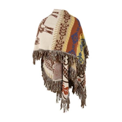 MultiColour Poncho Jakke