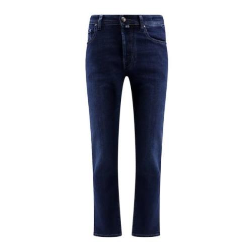 Blå Slim-fit Jeans for Menn