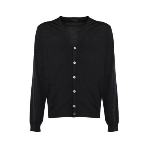 Sort V-hals Cardigan