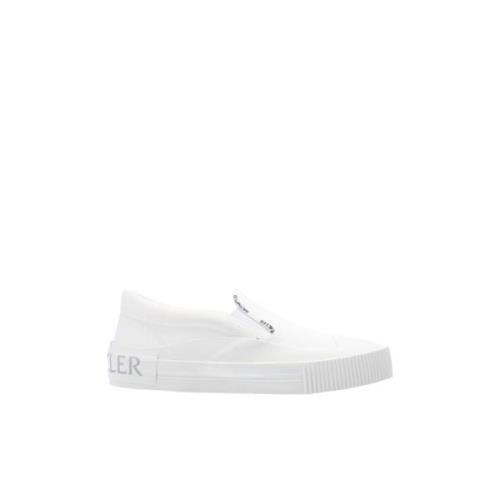 Hvite Slip-On Trainers med Tri Design