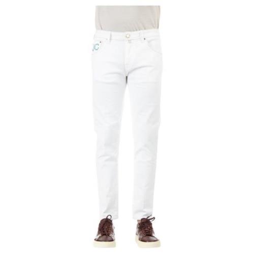 Scott Modell Hvite Jeans