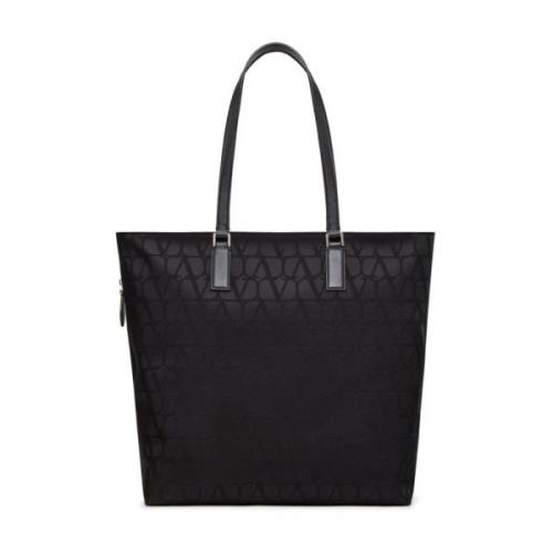 Iconography Tote Bag, Svart