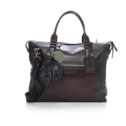 Executive leather satchel