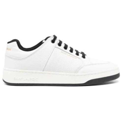 Svart & Hvit Skinn Sneakers