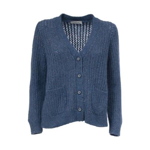 Cardigan med knapper og frontlommer