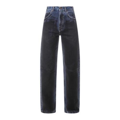 Jeans med svart detalj