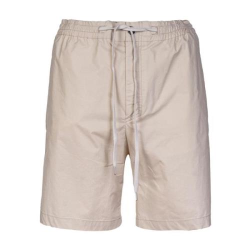 Bomull Bermuda Shorts med Snøring i Livet