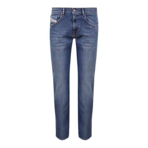 Blå Slim Fit Jeans for Menn