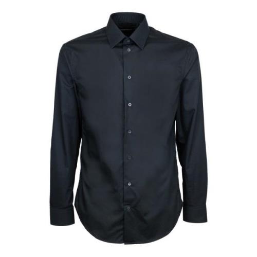 Elegant Slim Fit Italiensk Krage Skjorte