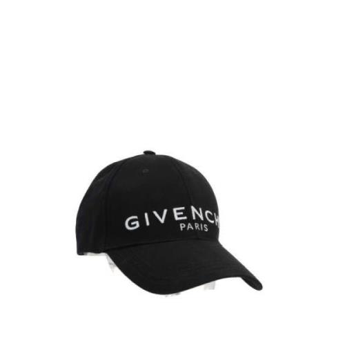 Sorte skjerf med Givenchy broderi