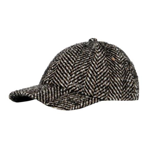 Baseballcaps i Grå Multifarget Tweed