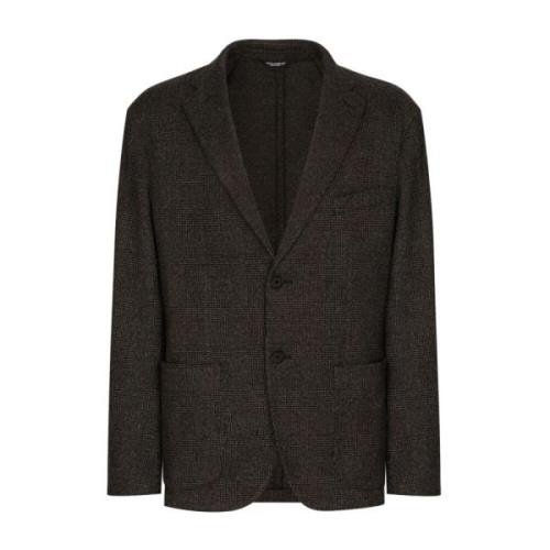 Brun/svart Prince of Wales rutete blazer