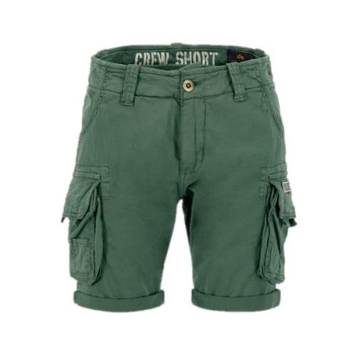 Vintage Grønn Cargo Crew Shorts