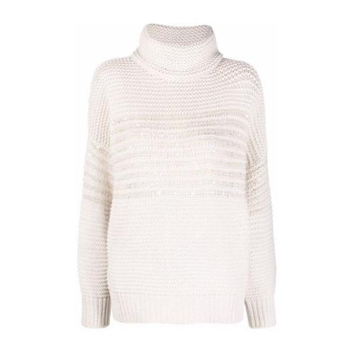 Paljett Turtleneck Genser