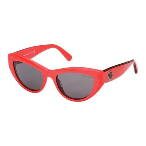 Røde Cat-Eye Solbriller for Moderne Kvinner