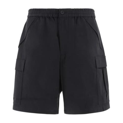 Sorte Bermuda Shorts - Regular Fit - Egnet for Varmt Vær - 100% Bomull