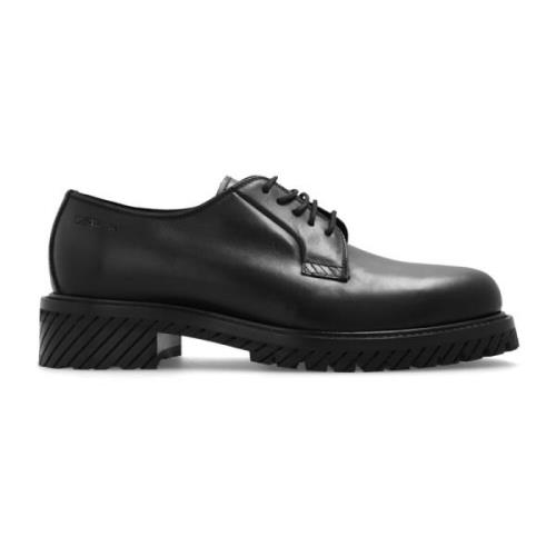 Leather derby shoes