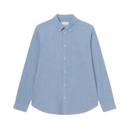 Washed Denim Blue Les Deux Kent Chambray Shirt