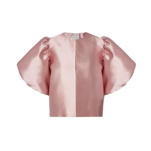 Rosa Cleo Pouf Erme Bluse - Blush