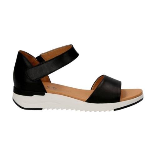 black casual open sandals