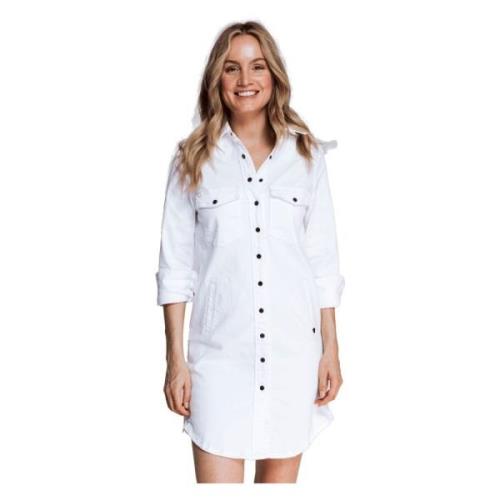 Jeans Dress Tyrana White