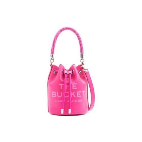 Lær Bucket Bag Rosa Leppestift