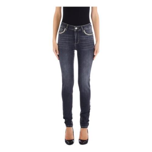 Høy Midje Juvel Skinny Jeans