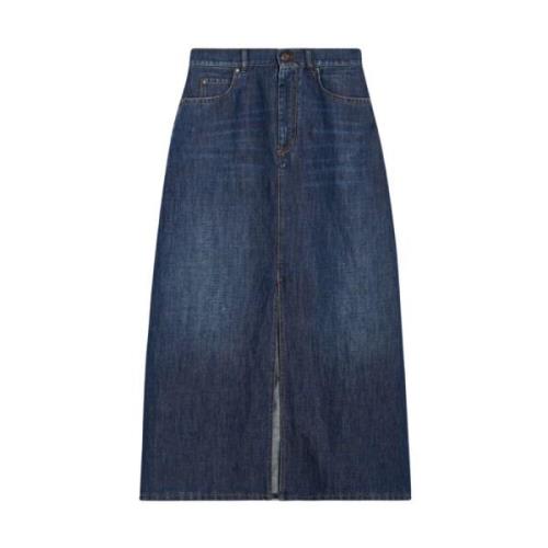 Denim Maxi Skjørt