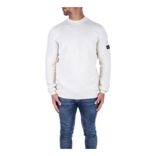 Kremfargede Sweaters med Logo foran